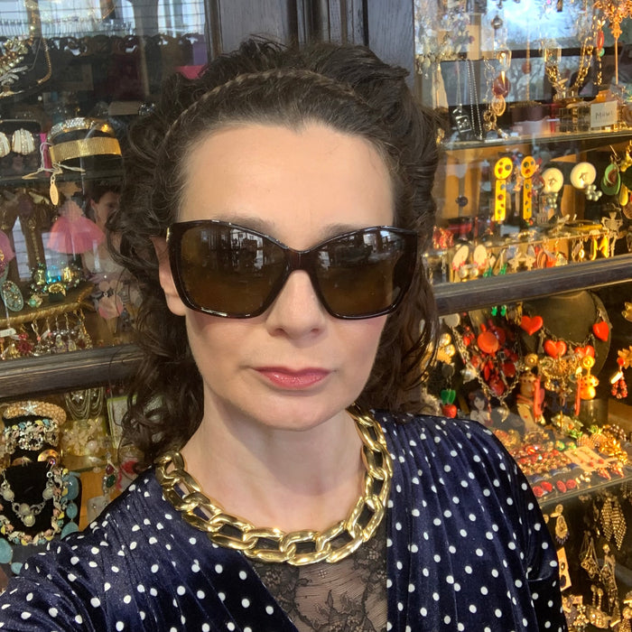 Yves Saint Laurent Vintage Thick Gold chain necklace - The Hirst Collection