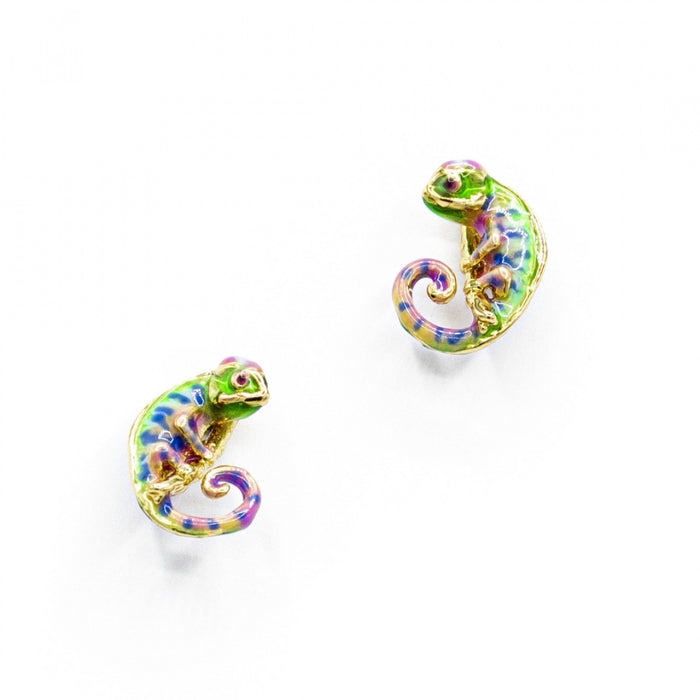 Chameleon Stud Earrings by Bill Skinner - The Hirst Collection