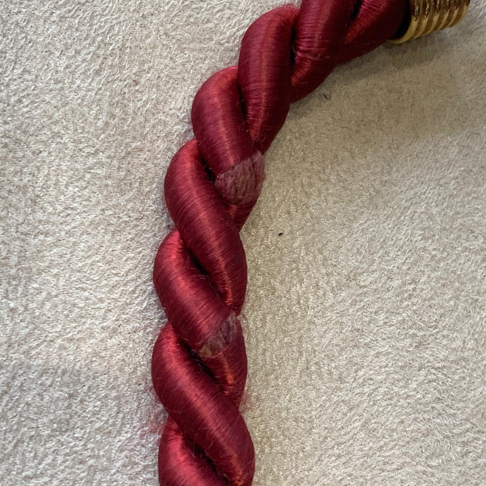 Christian Dior emerald ruby sapphire glass necklace on red cord - The Hirst Collection