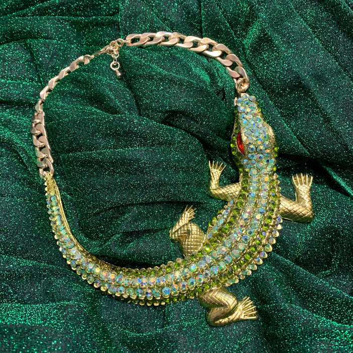 Statement Crocodile Necklace - The Hirst Collection