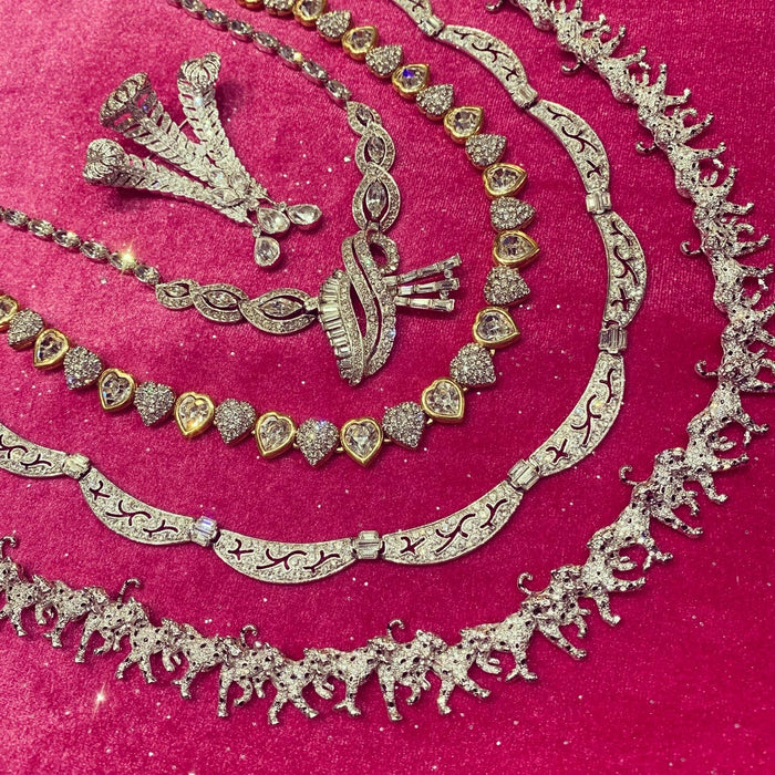 Prince of Wales Feathers Brooch Crystal Bill Skinner - The Hirst Collection