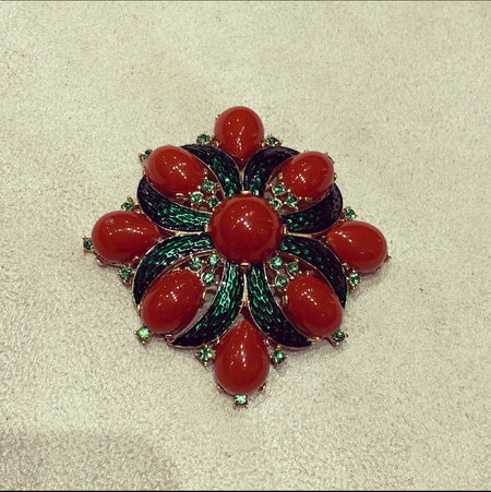 L’Orient Collection 1960s Statement Brooch by Trifari - The Hirst Collection