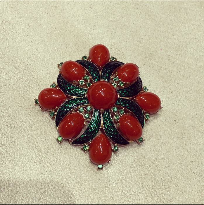 L’Orient Collection 1960s Statement Brooch by Trifari - The Hirst Collection