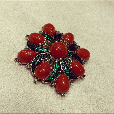 L’Orient Collection 1960s Statement Brooch by Trifari - The Hirst Collection