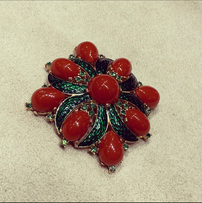 L’Orient Collection 1960s Statement Brooch by Trifari - The Hirst Collection