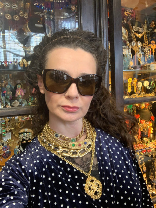 Yves Saint Laurent Vintage Thick Gold chain necklace - The Hirst Collection