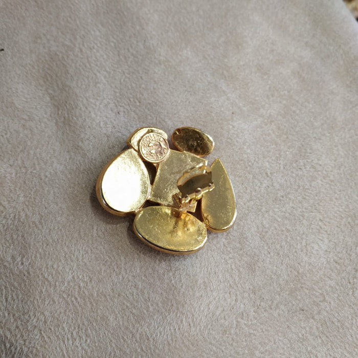 Edouard Rambaud Yellow Amber large clip on earrings - The Hirst Collection