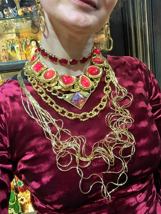 Edouard Rambaud Red heart necklace