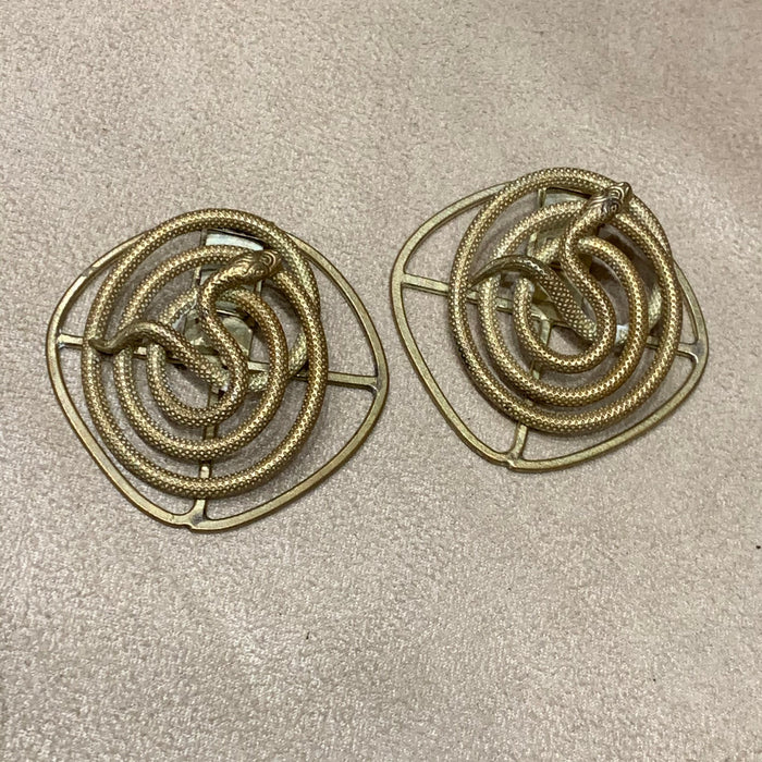 Egyptian Revival Snake dress clips - The Hirst Collection