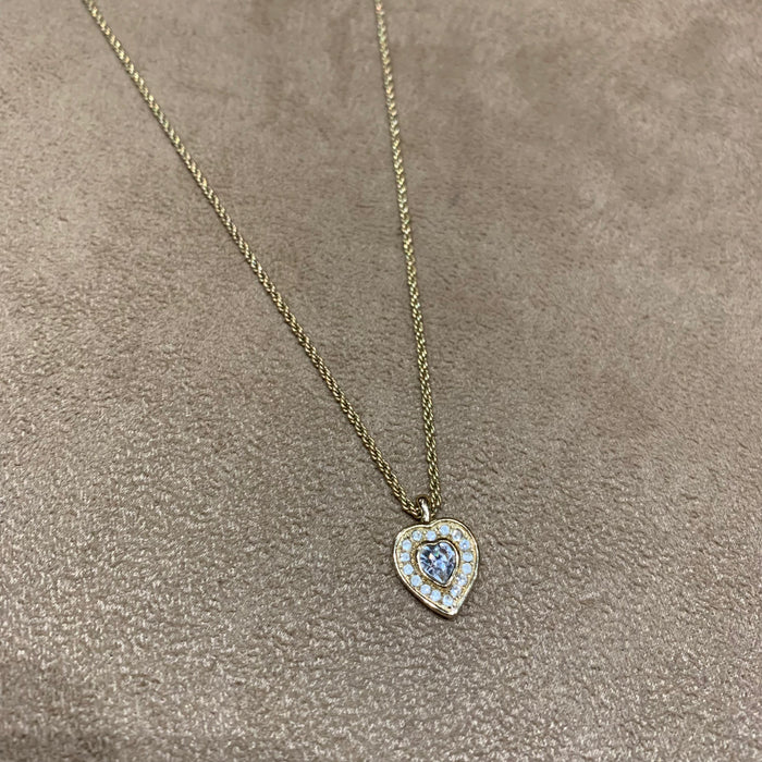 Dior mini heart pendant necklace