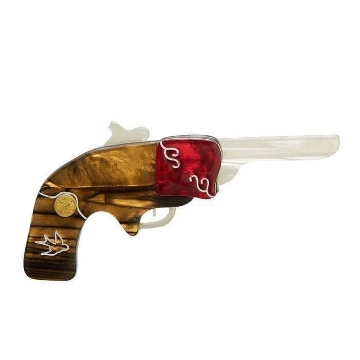 Erstwilder Reach for the sky gun brooch - The Hirst Collection