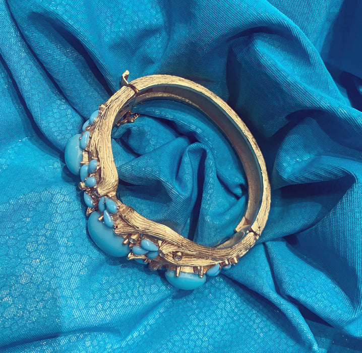 Trifari Turquoise Jewels of India bangle