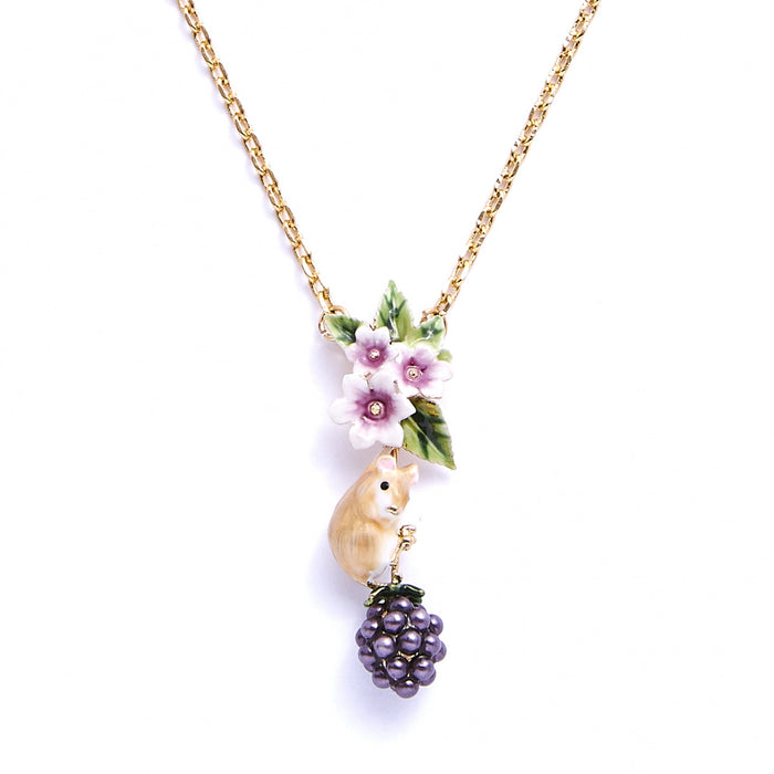 Blackberry and Mouse pendant by Bill Skinner - The Hirst Collection