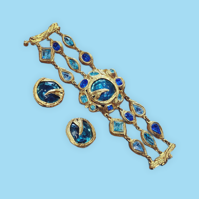 Yves Saint Laurent Blue Statement bracelet - The Hirst Collection
