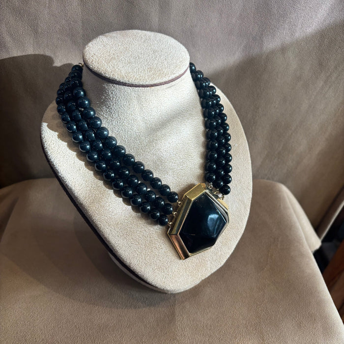 Black Yves Saint Laurent Necklace