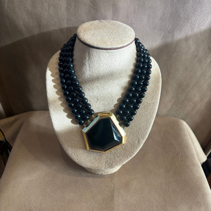 Black Yves Saint Laurent Necklace