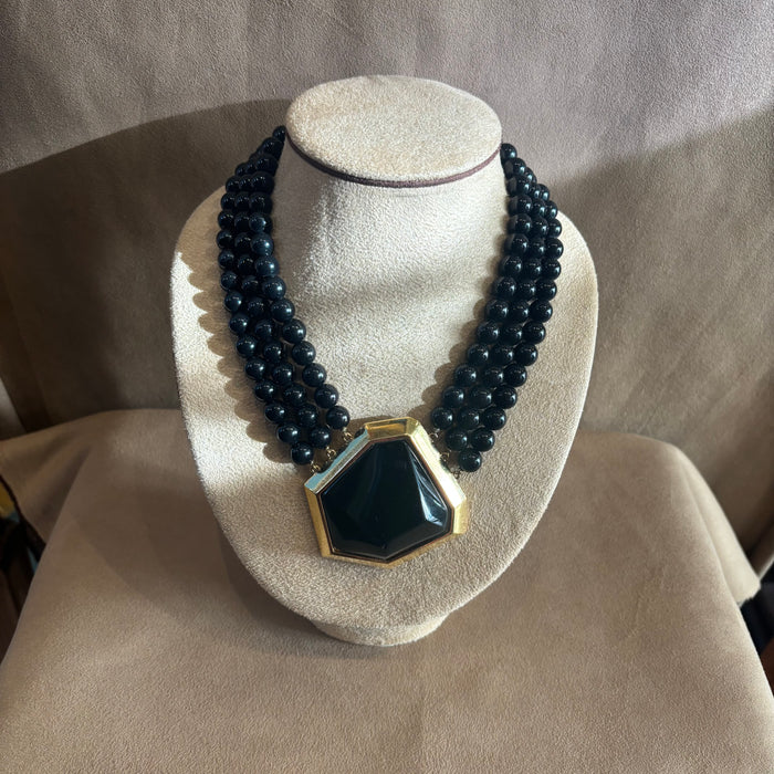 Black Yves Saint Laurent Necklace