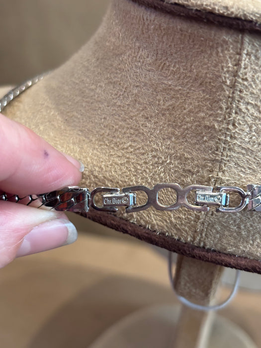 Christian Dior Crystal V necklace