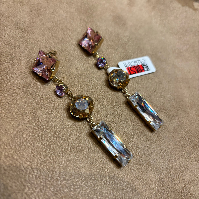 Lacroix crystal drop earrings