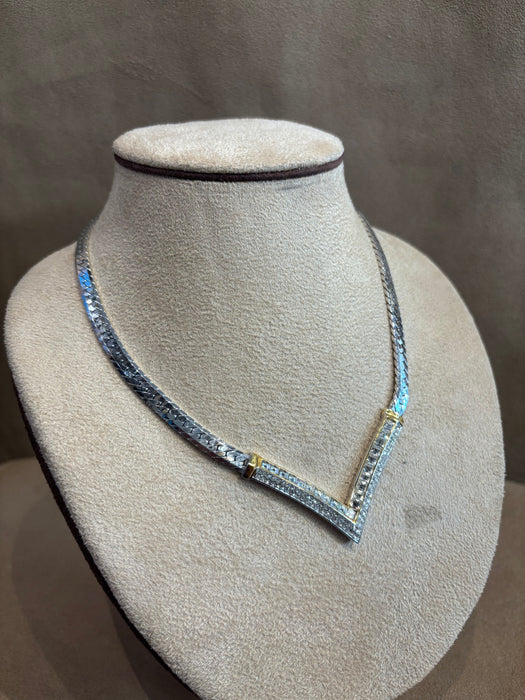Christian Dior Crystal V necklace