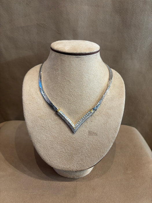 Christian Dior Crystal V necklace