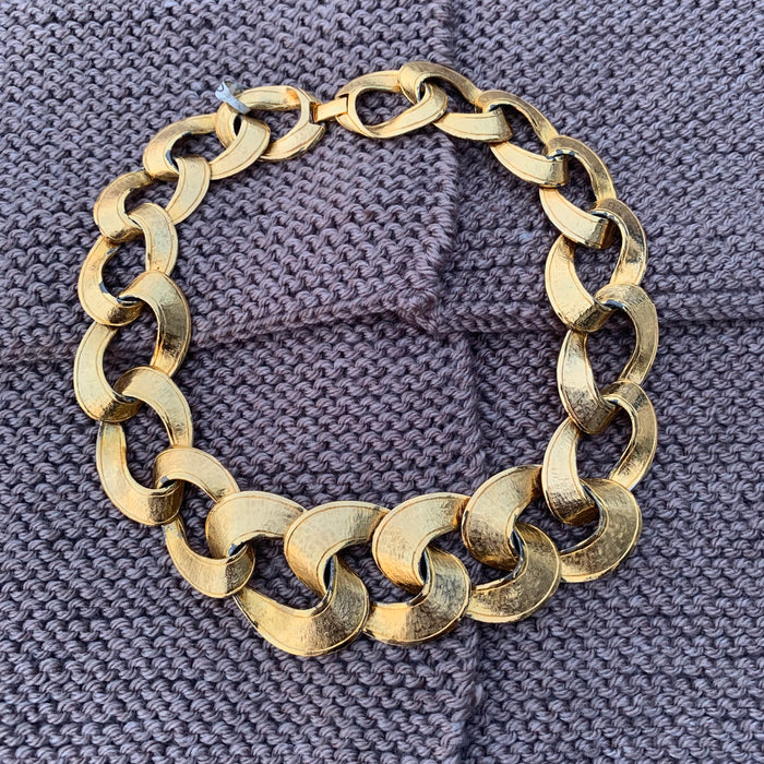 Reserved: Vintage Flat gold link chain
