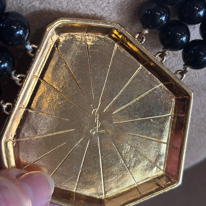 Black Yves Saint Laurent Necklace