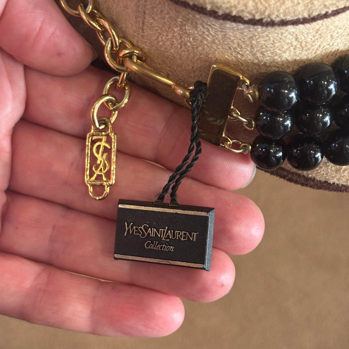 Black Yves Saint Laurent Necklace