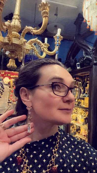 Lacroix crystal drop earrings