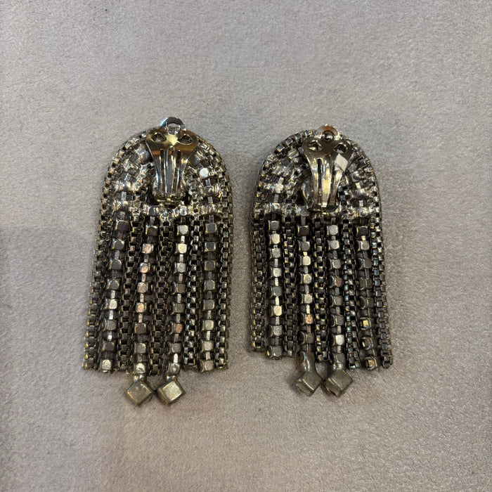 Chandelier diamante tassel Earrings