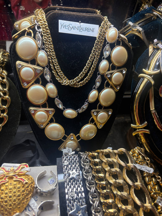 Vintage Yves Saint Laurent Pearl Necklace