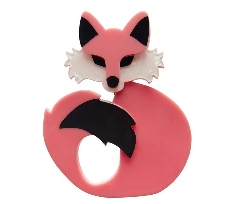 Erstwilder She’s So Foxy Pink Fox Brooch