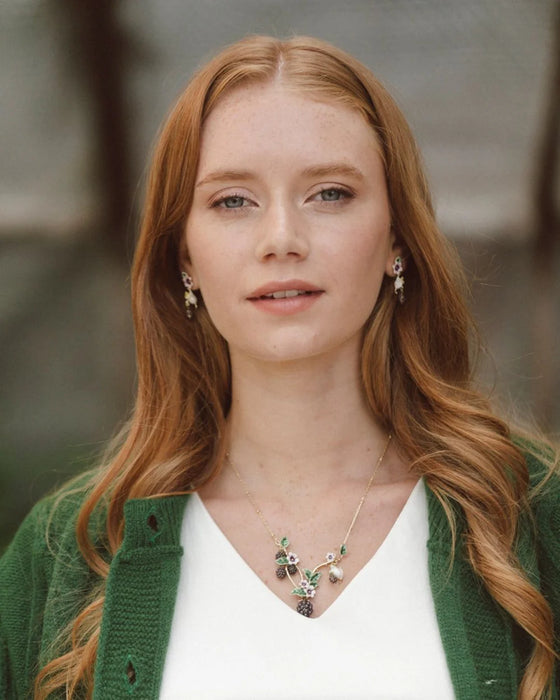 Blackberry Statement Necklace by Bill Skinner