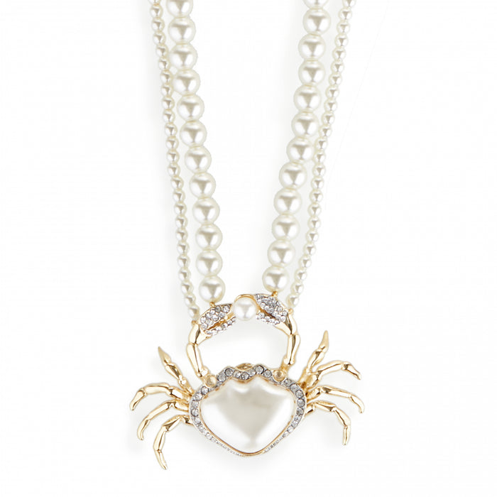 Pearl Crab necklace by Bill Skinner