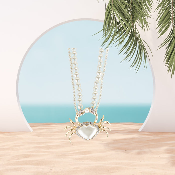 Pearl Crab necklace by Bill Skinner