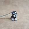 Black and White Schnauzer Dog pendant by And Mary in porcelaine - The Hirst Collection