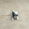 Pug dog pendant by And Mary in tan, porcelaine with bow - The Hirst Collection
