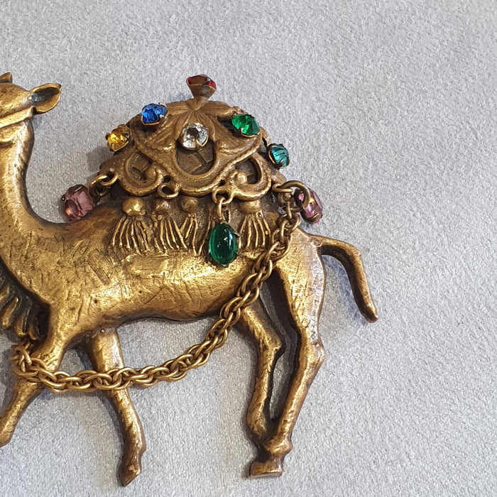 Joseff of Hollywood Vintage Camel Brooch