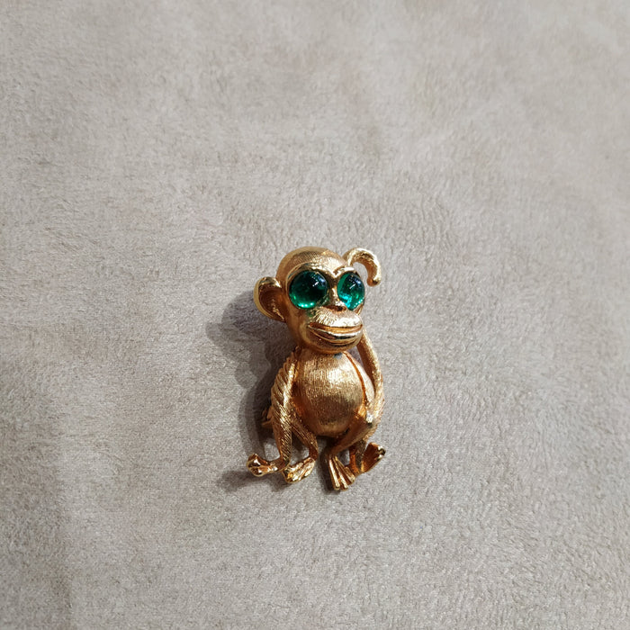 Green eyed Monkey brooch by Sphinx London - The Hirst Collection