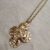 Vintage Trifari  Cross Pendant Necklace Gold - The Hirst Collection