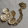 Vintage Trifari  Cross Pendant Necklace Gold - The Hirst Collection