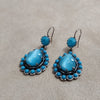 Askew London Blue Earrings Glass unsigned - The Hirst Collection