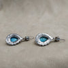 Askew London Blue Earrings Glass unsigned - The Hirst Collection