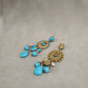 Turquoise Chandelier earrings by Askew London - The Hirst Collection
