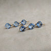 Askew London blue crystal drop earrings - The Hirst Collection