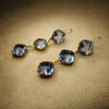 Askew London blue crystal drop earrings - The Hirst Collection