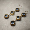 Askew London blue crystal drop earrings - The Hirst Collection