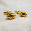 Golden Rugby Ball Cufflinks - The Hirst Collection