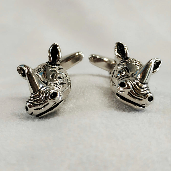 Rhino head Cufflinks - The Hirst Collection