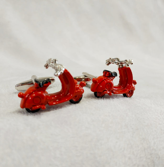 Red Scooter Cufflinks - The Hirst Collection